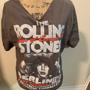 Rolling Stones distressed Tee band shirt